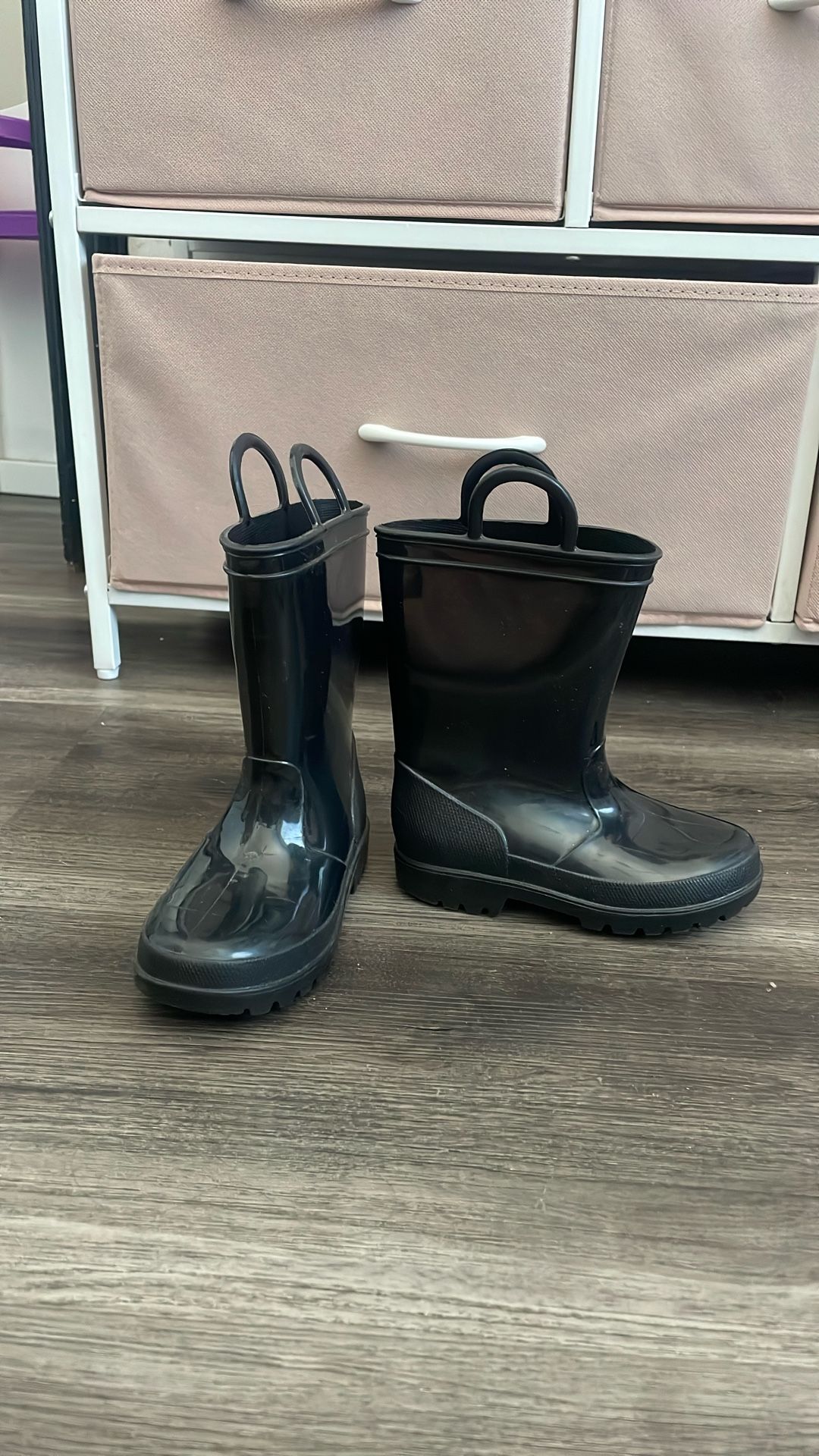 Black Rain Boots Kids