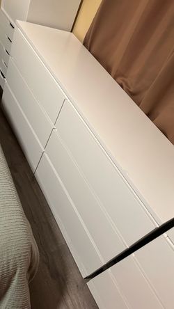 6 Drawer IKEA Malm Dresser White