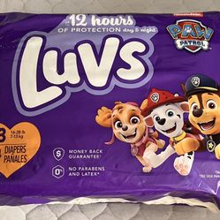 LUVS SIZE 3 Diapers 34 Ct