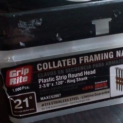 *Grip Rite Framing Nails (2 Boxes)