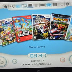 Wii with 5000 retro games
