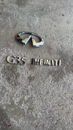 OEM 2004 Infiniti G35 Emblems – Full Set (Logo + G35 + Trunk Script) – Cheap!