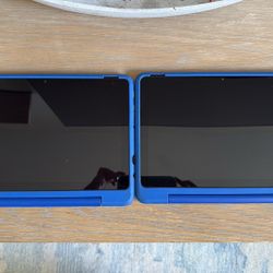 2 Amazon Fire HD Kids Pro Tablets (newest model) 10.1 “ Screen 