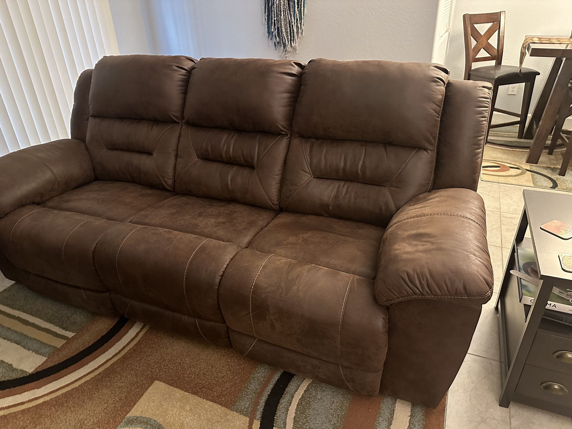 Leather Recliner Couch $300 or Best Offer