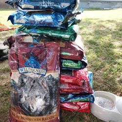 Blue Buffalo and Royal Canin and PURINA Dog Food 