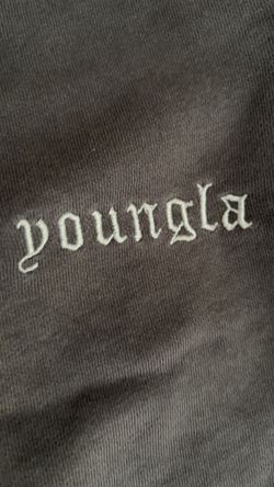 YoungLA Gray Embroidered sweat pants xl
