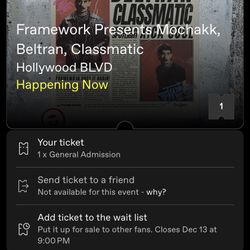 Mochakk Beltran Ticket 