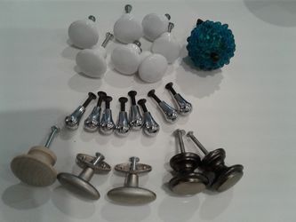 Cabinet drawer pulls handles. $2 to $7 each
