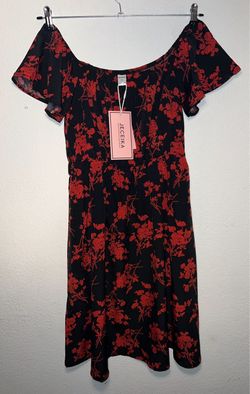 Ruffle Short Sleeves Fitted Bust Midi Dress