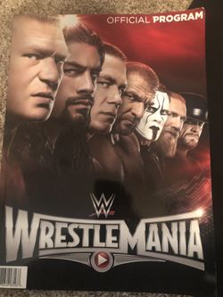 WrestleMania 3/29/15 Program