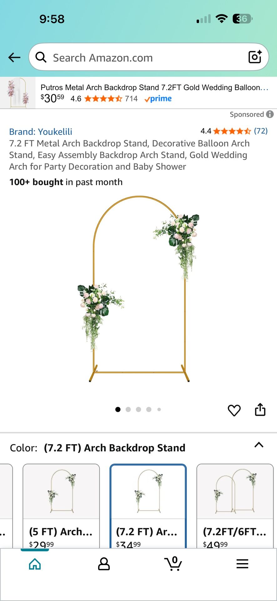 Backdrop Arch Stand