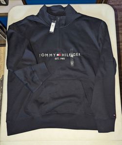 New Men Tommy Hilfiger Quarter-Zip Sweatshirt 3XL