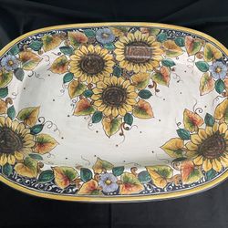  Beautiful  Extra Large   Platter Made In Italy (Signed )