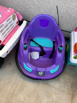 Purple kid bumper car