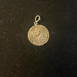 925 Silver Saint Christopher Pendant 