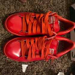 Puma basket matte red