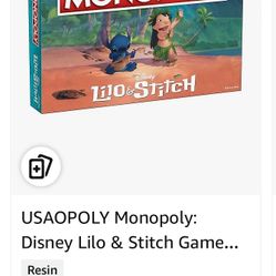 USAOPOLY Monopoly: Disney Lilo & Stitch Game for 2-6 Players