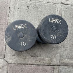 70lb Pair Dumbbells