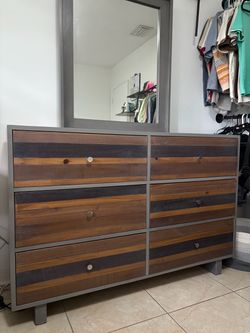 Dresser for Bedroom (Made in Italy) & Mirror