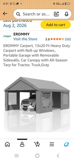New 13x20 carport