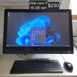 Windows 11 pro All in one computer Intel core i7. 16 GB ram. Touchscreen. Delivery Available. Se Habla Español 
