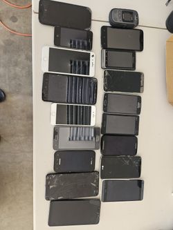 18-quanity Cell Phones Assorted Brands