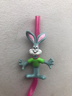 1960s bugs bunny twirl crazy straw
