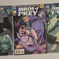 Birds OF PREY COMIC BOOKS #1, 8, PLUS BONUS, NEAR MINT BLACK CANARY ORACLE