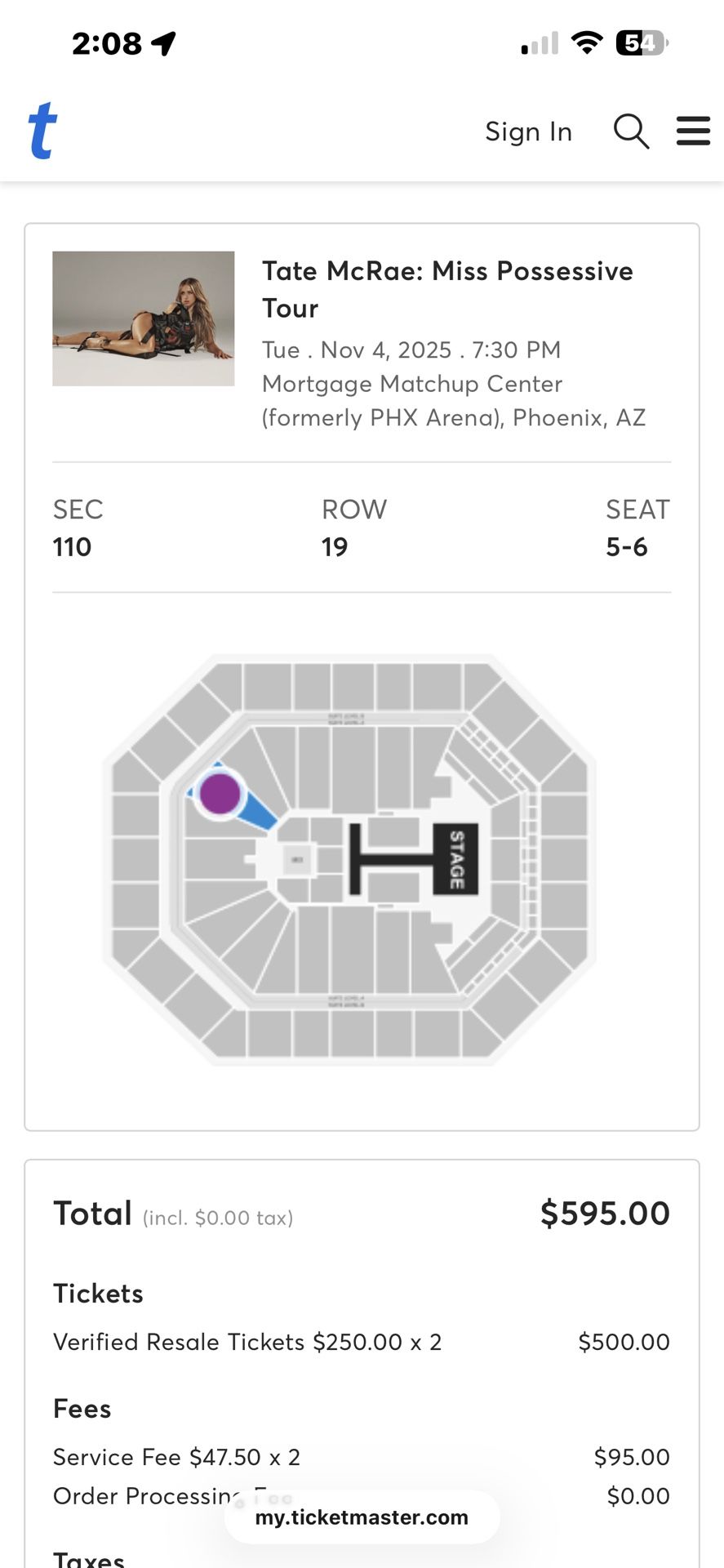 Tate McRae Tickets