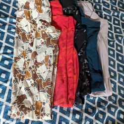 Kids LuLaRoe Leggings Size L/XL - 5 Pieces 