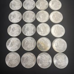 1878 S  uncirculated Morgan Silver Dollars 20 Silver Dollars Total 