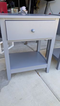 2 Grey Nighstands