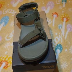 Teva Olive Green Strappy Sport Sandal