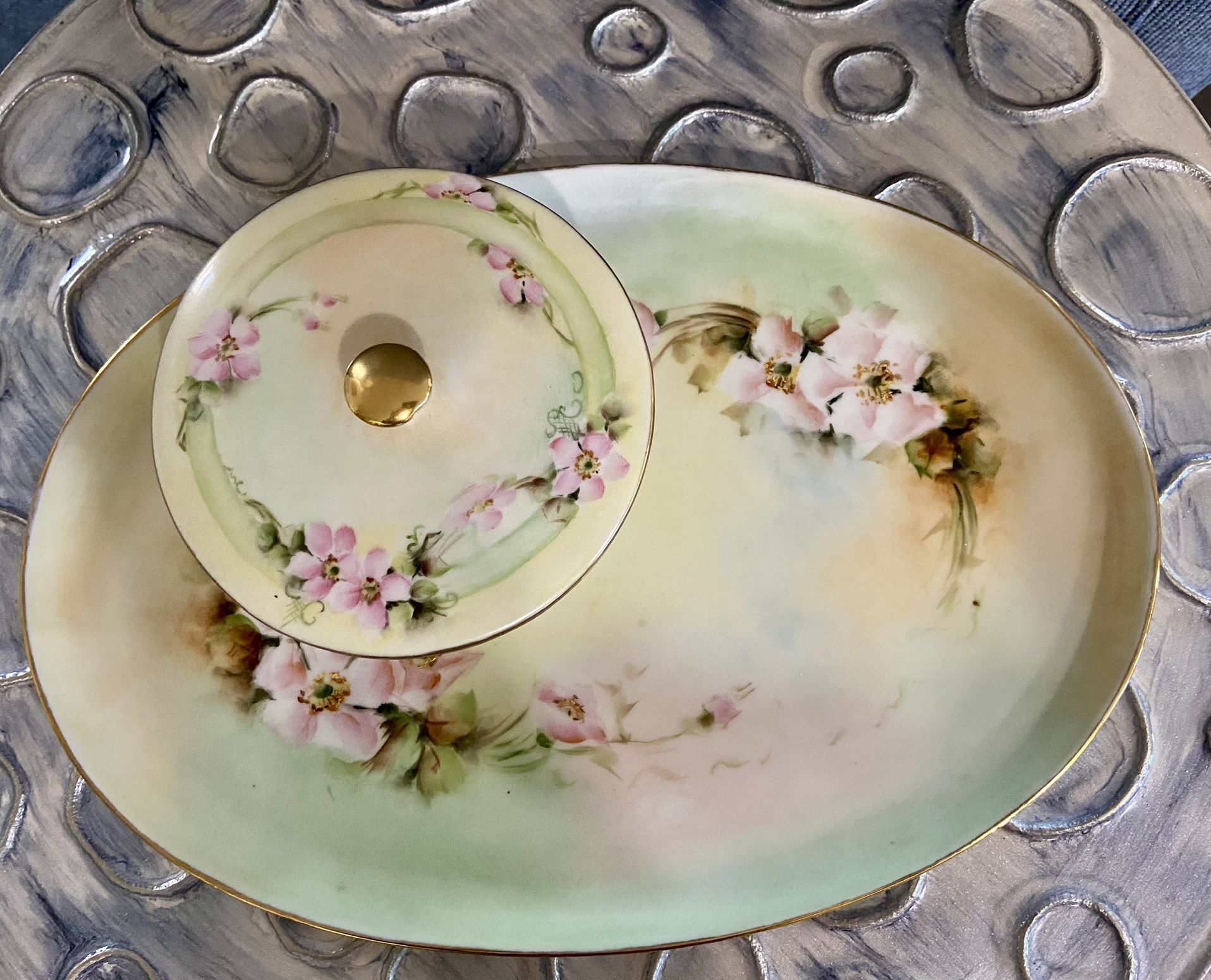 Antique MZ Austria Dresser Table Set Limoges Dish