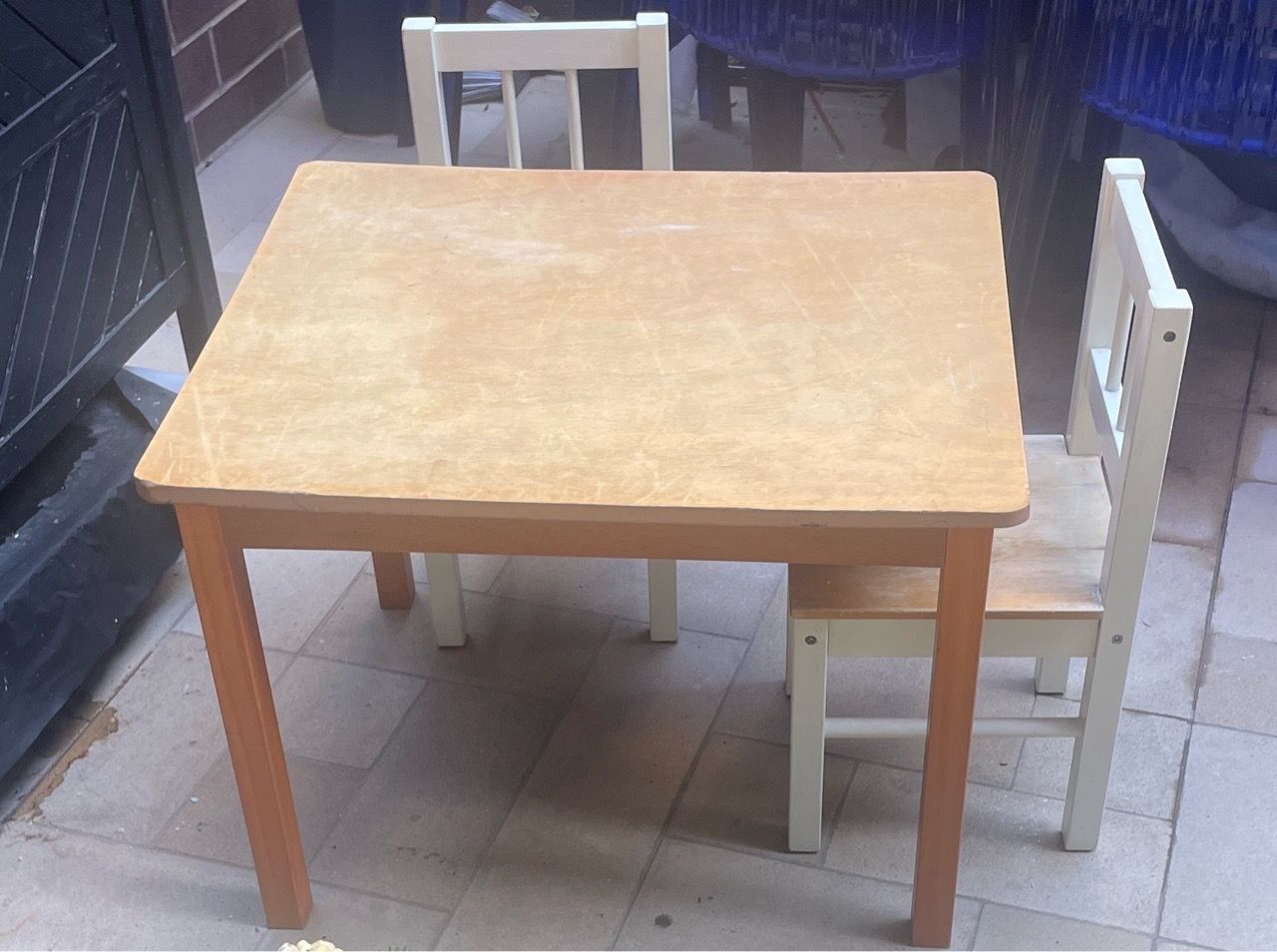Kiddie table w/2 chairs. Solid wood for Sale in San Diego, CA - OfferUp