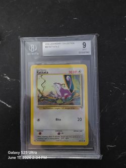 2002 legendary collection Rattata mint 9