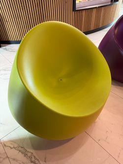 (8) Vondom Plum & Pistachio Stone Lounge Chair Polethylene Resin 34-3/4" x 31" x 30" $990 New