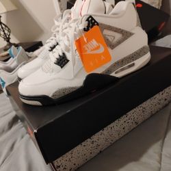 Retro Jordan 4 "Cement Gray " Men Size 11.5