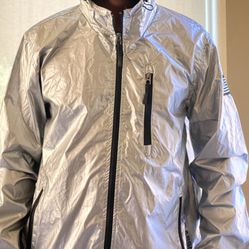 Brand new Men ‘s silver jacket in Size Small- US polo Assn