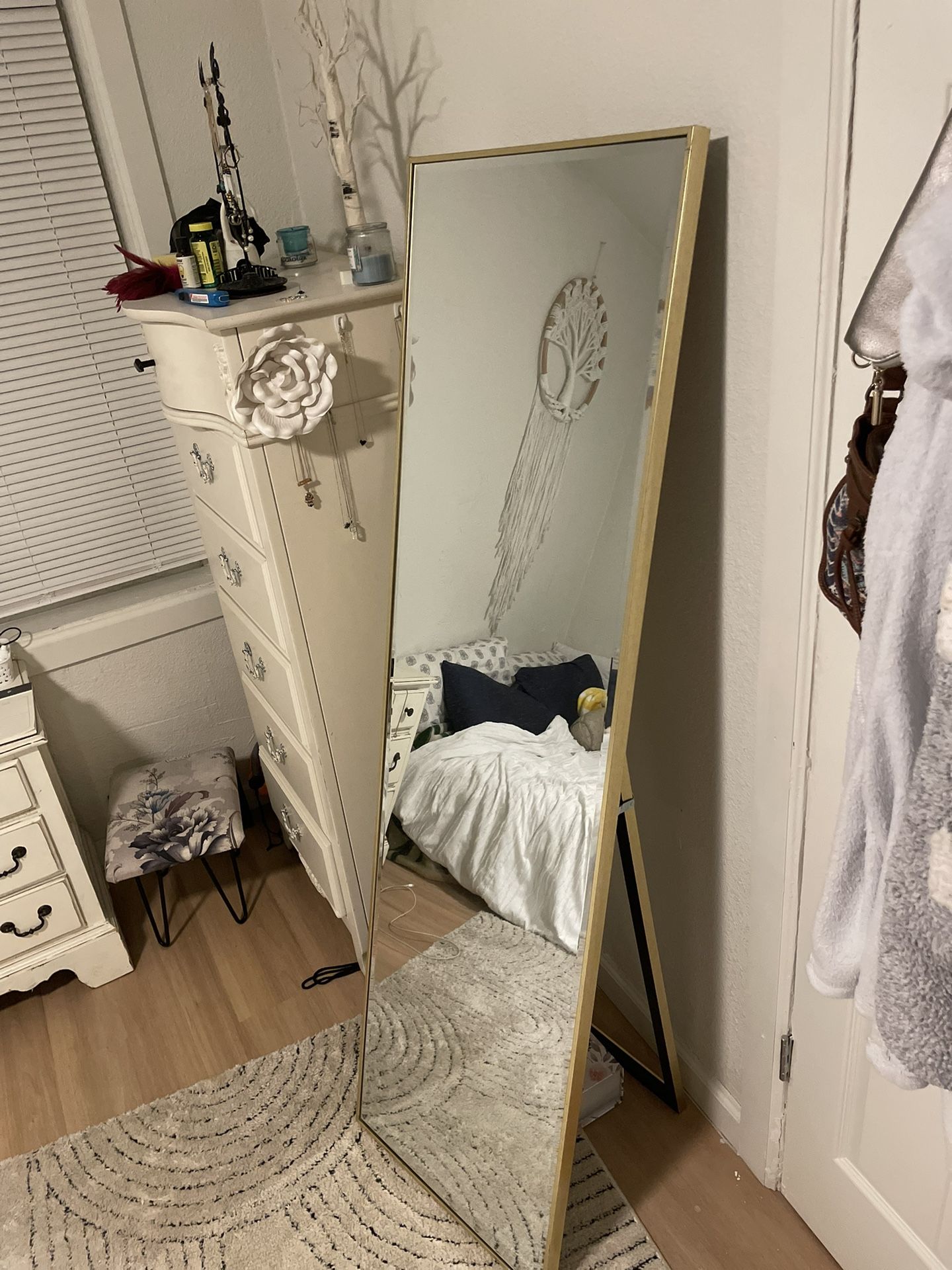 Gold Tall Easel Mirror