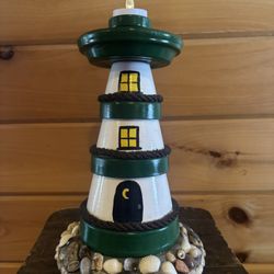 Handmade Clay Lighthouse
