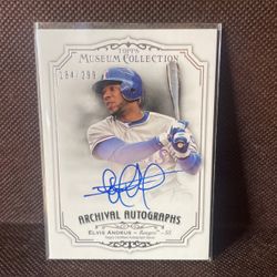 Elvis Andrus Museum Collection Topps Archival Autographs 2012