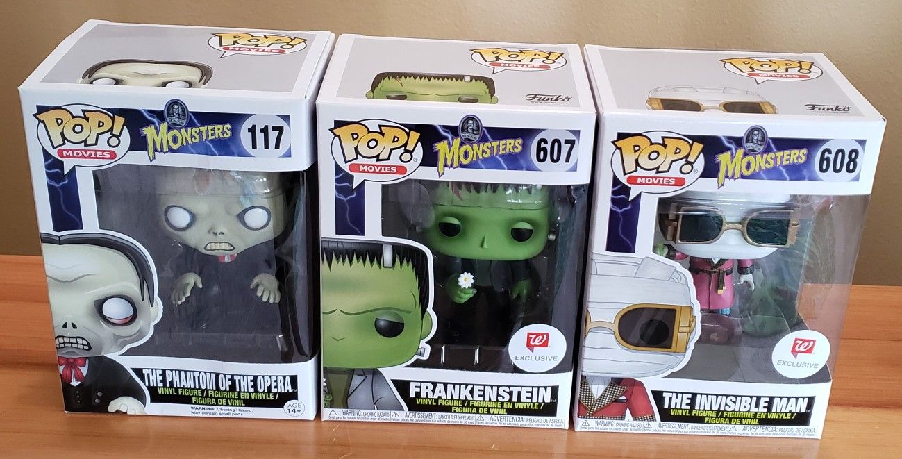 Lot of 3 Monsters Funko Pops!