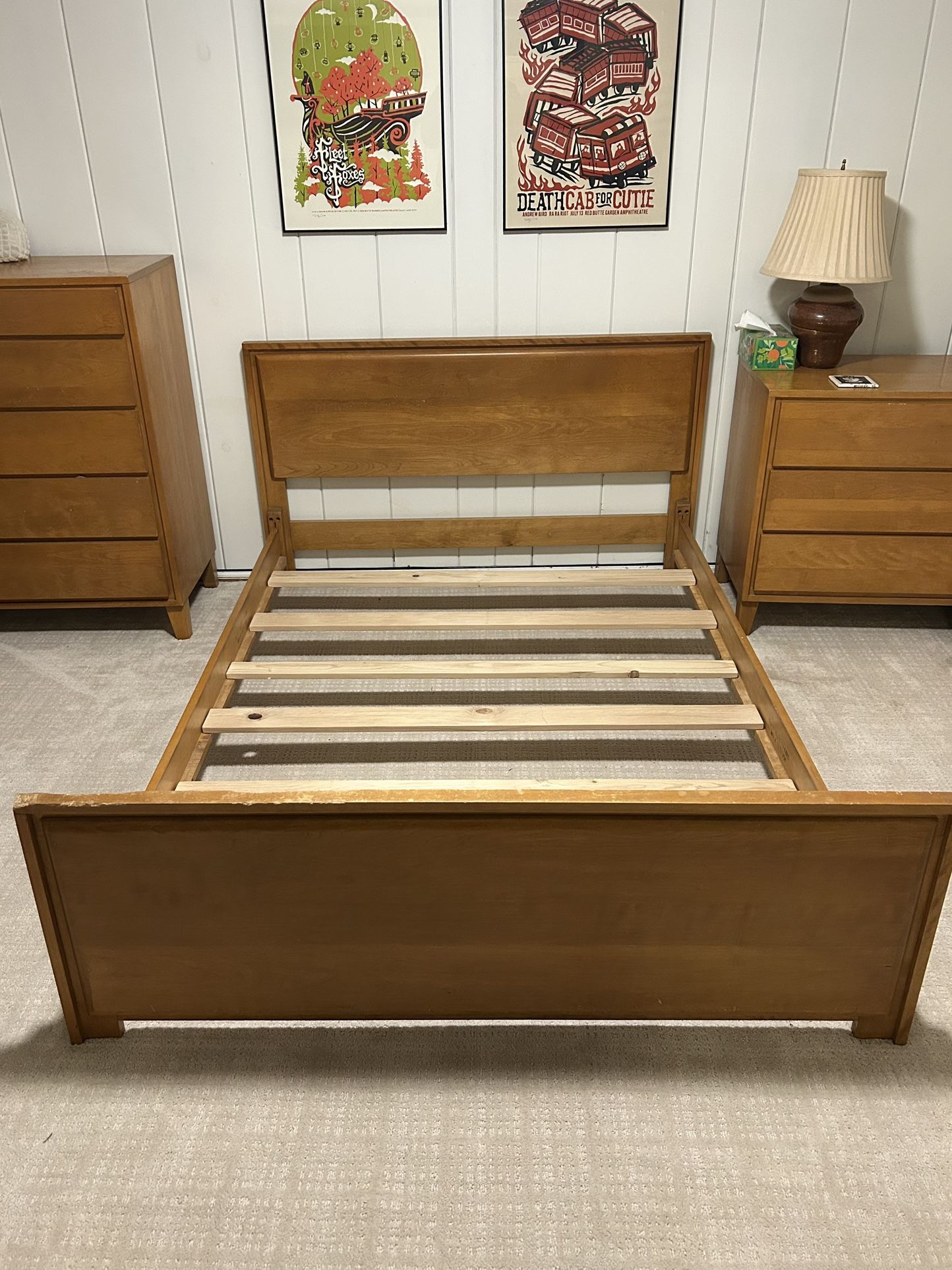 Authentic Vintage Conant Ball MCM Bed Frame