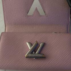 Genuine Leather Wallet Pink 