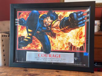 Marvel Wolverine Courage Framed Motivational Poster