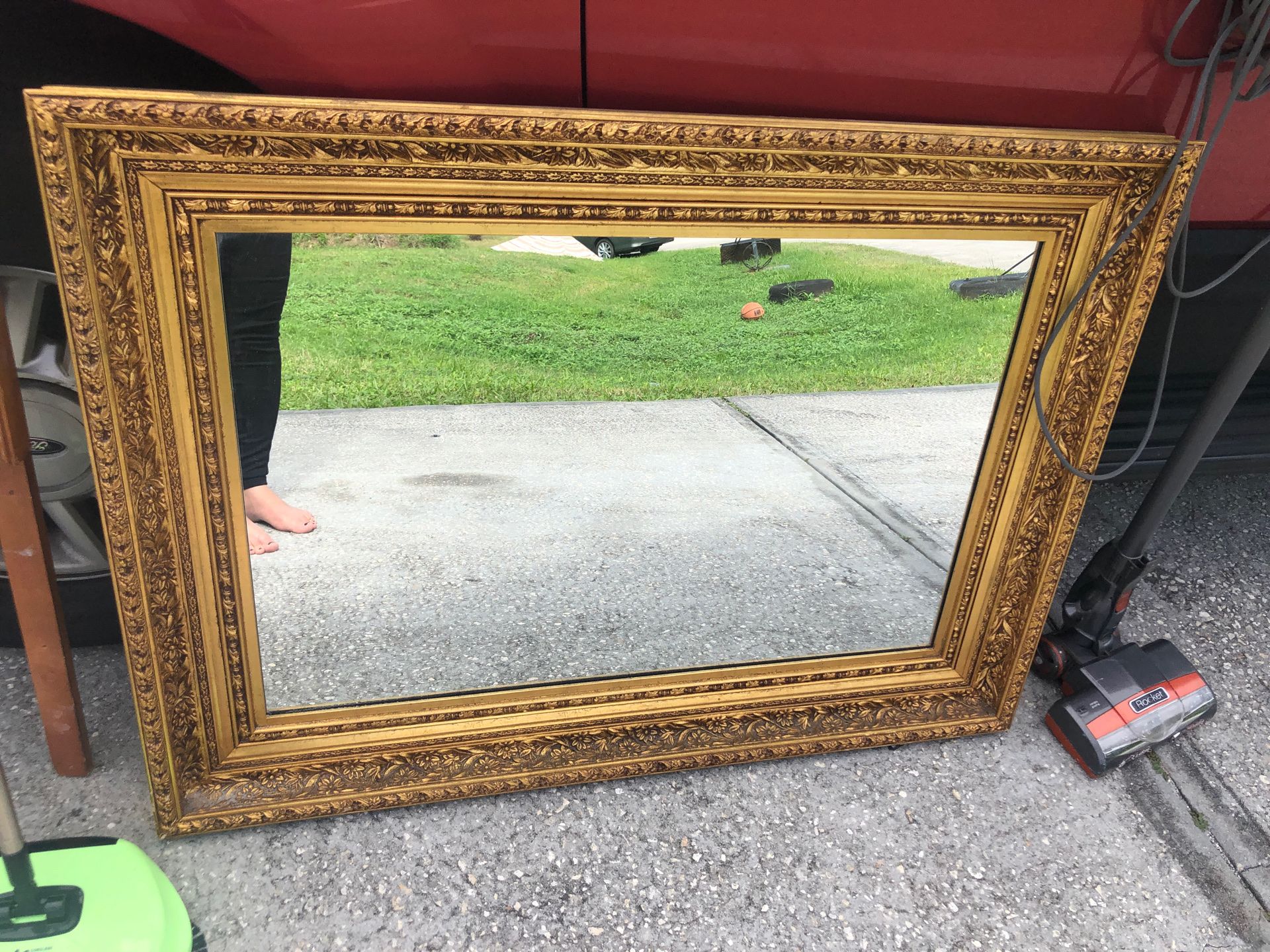 Antique heavy duty mirror