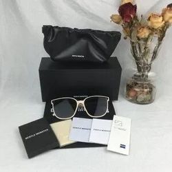 New Gentle Monster Flatba “My Ma” White Sunglasses
