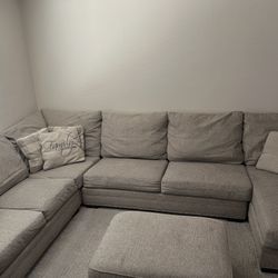 Sectional Couch & Ottoman 