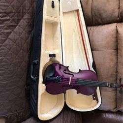 Purple Violin For Children